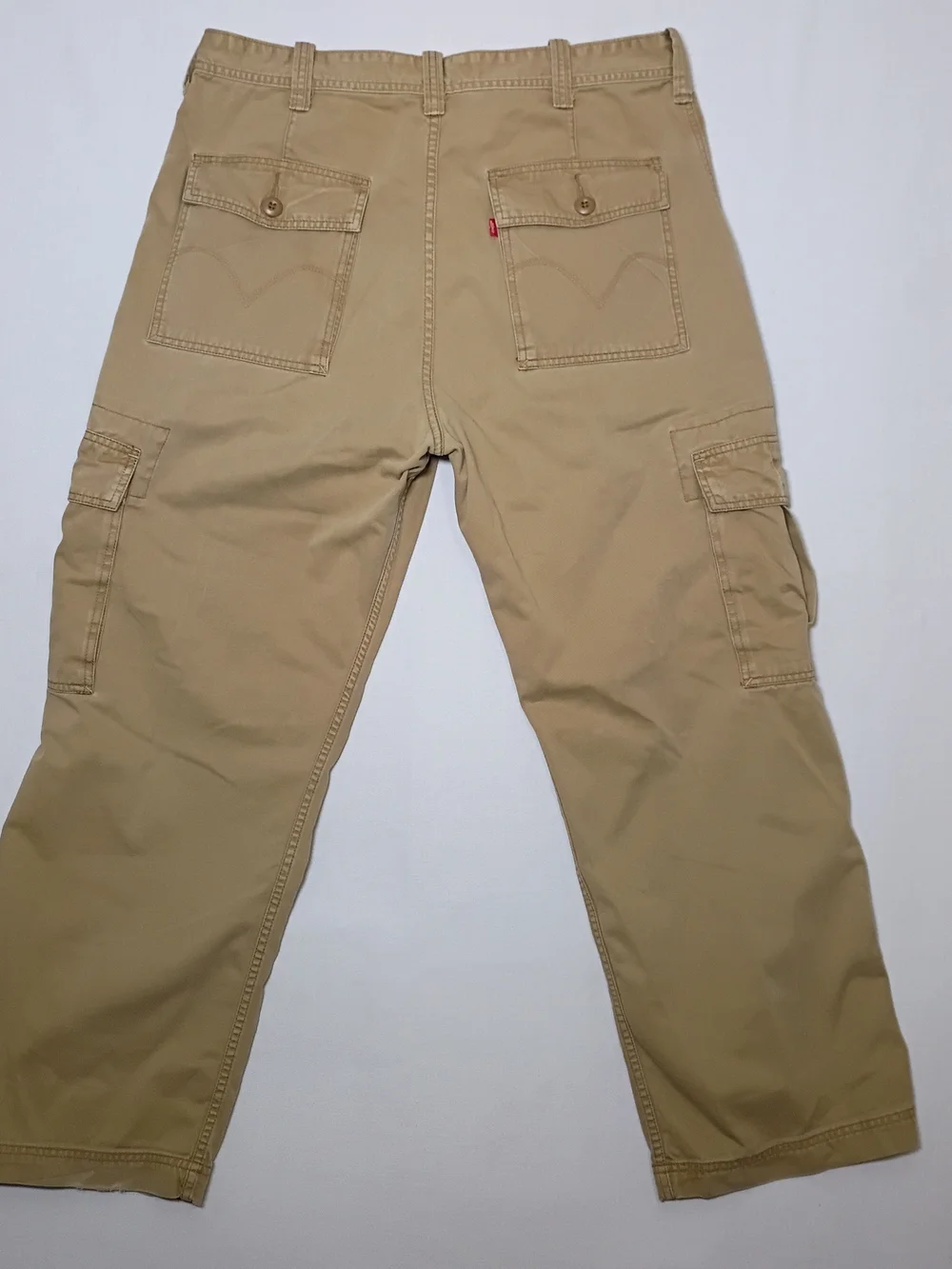 Vintage 2003 Levi's Mens Loose Fit Twill Cargo Pants 36X30 Khaki
